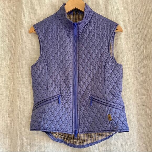 Barbour Periwinkle Vest Tailored Flyweight Quilt Gilet size 4 - Picture 1 of 12